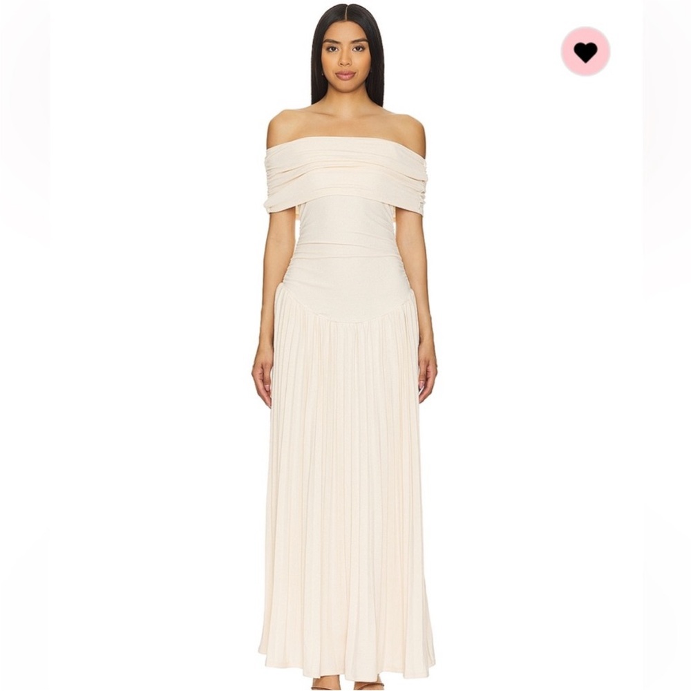 Lioness - Field Of Dreams Off-the-Shoulder Maxi (Oatmeal)